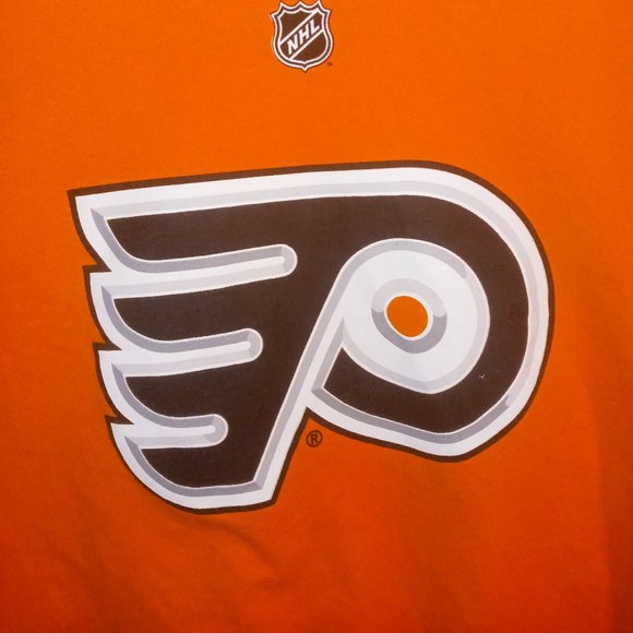NHL REEBOK PHILA FLYERS MENS FORSBERG ORANGE SHIRT SZ XL - Picture 2 of 6